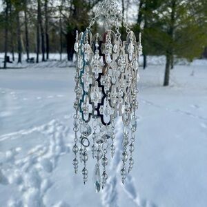 Silver Chandelier Suncatcher
